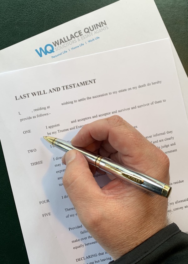 picture of blank last will and testament