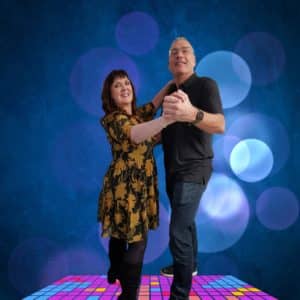 John and Sharon prepare for St Andrew's Hospice Strictly come Dancing Challenge
