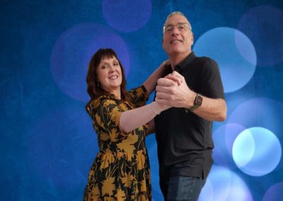 John and dance partner Sharon compete in "Strictly for the Hospice" in support of St Andrew's Hospice