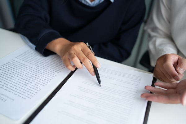 solicitor-examining-title-documents-scotland